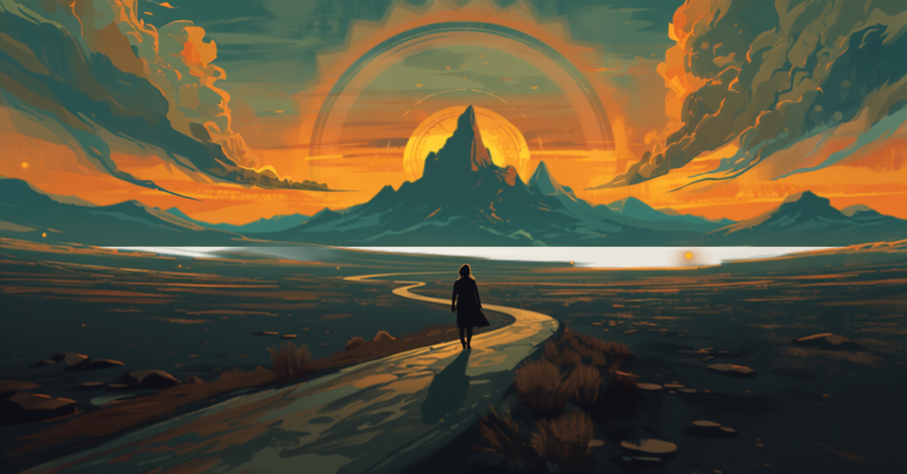 Ilustração simbólica do arquétipo do Explorador